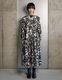"Chain Flower" Print Dress / white