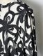 "Chain Flower" Print Dress / white
