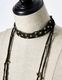 Ladder Bond Yarn Choker / black