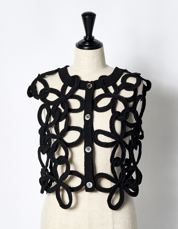 RUMCHE Bond Yarn Vest ブラック　ホワイト　ダイヤ RUMCHE Bond Yarn Vest ブラック ホワイト ダイヤ - メルカリ