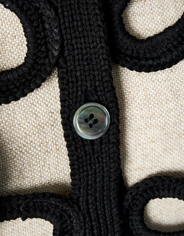 Flower Bond Yarn Vest / black | BOND YARN | RUMCHE OFFICIAL ONLINE