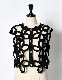 Flower Bond Yarn Vest / black