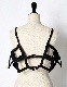 Diamond Bond Yarn Bustier / black