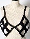 Diamond Bond Yarn Bustier / black