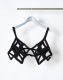Diamond Bond Yarn Bustier / black