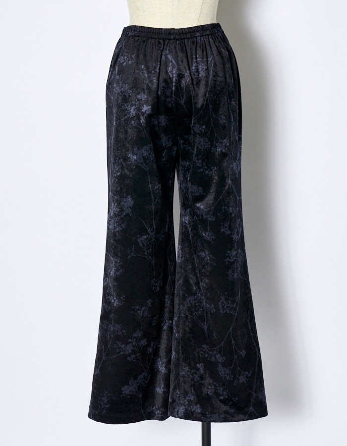 Tree Shade Velor Trousers / black