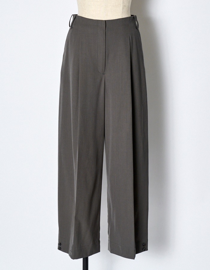 2way Tuck Form Trousers / gray