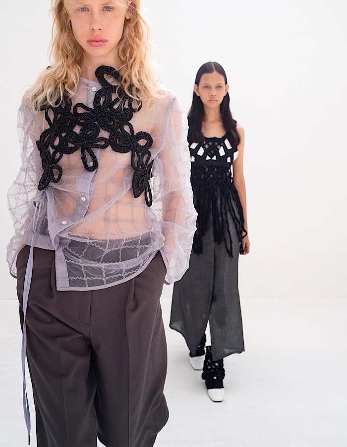 2way Tuck Form Trousers / gray