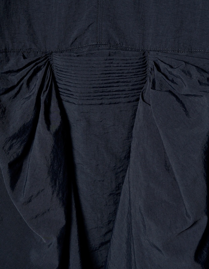 Sun & Moon Ruffle Dress / black