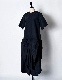 Sun & Moon Ruffle Dress / black