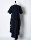 Sun & Moon Ruffle Dress / black
