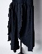 Sun & Moon Ruffle Dress / black