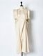 Layered Tuck Dress / beige