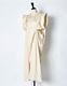 Layered Tuck Dress / beige