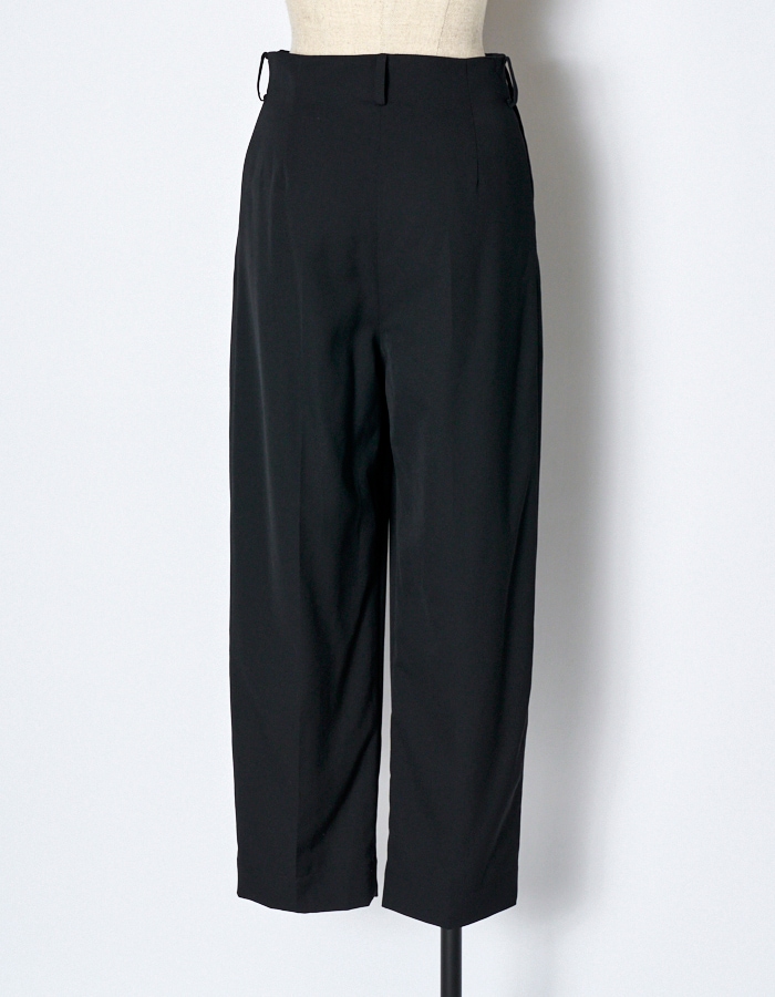 2way Tuck Form Trousers / black