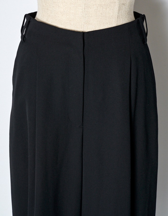 2way Tuck Form Trousers / black