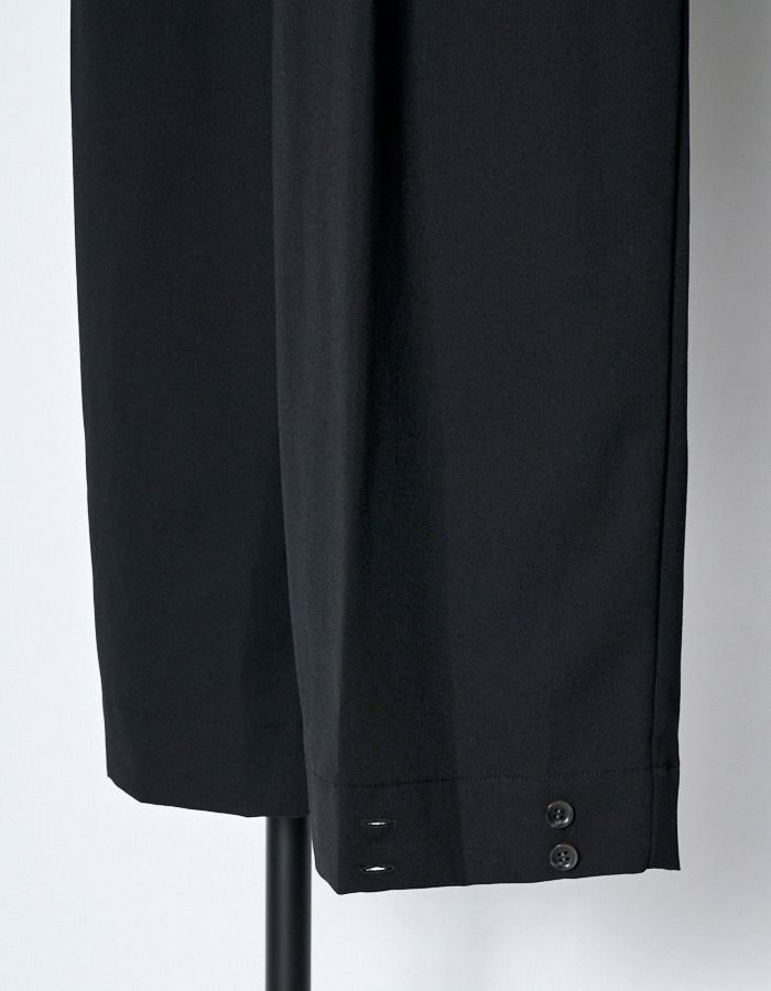 2way Tuck Form Trousers / black