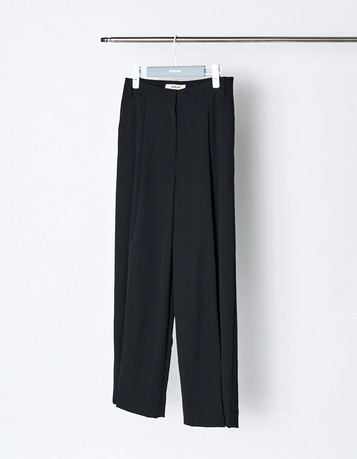 2way Tuck Form Trousers / black