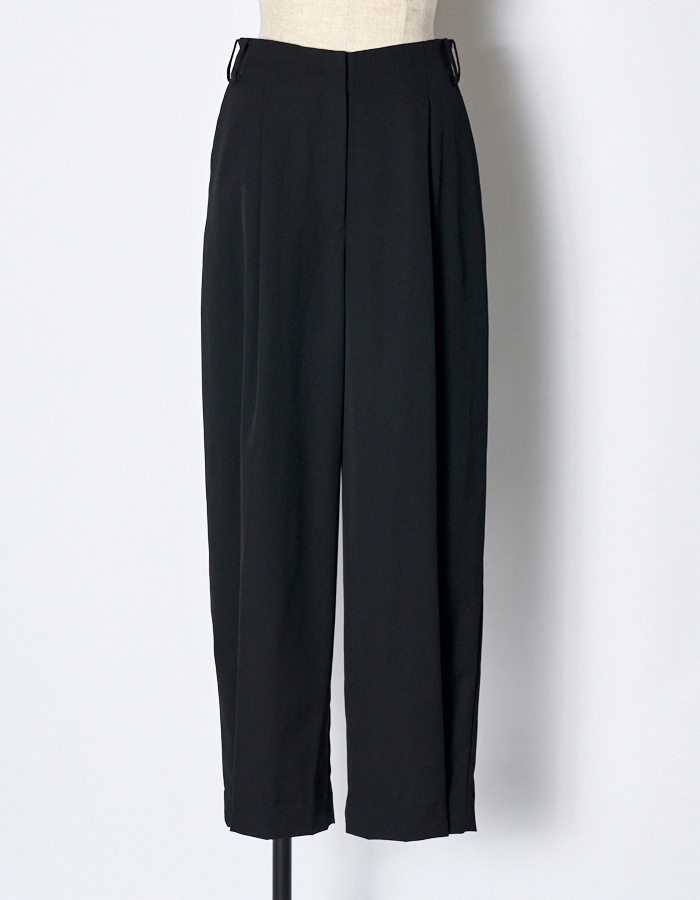 2way Tuck Form Trousers / black