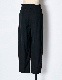 2way Tuck Form Trousers / black