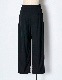 2way Tuck Form Trousers / black