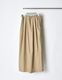 Tuck Gathered Skirt / beige