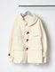 River Short Duffle Coat / white