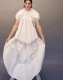 Sun & Moon Ruffle Skirt / white