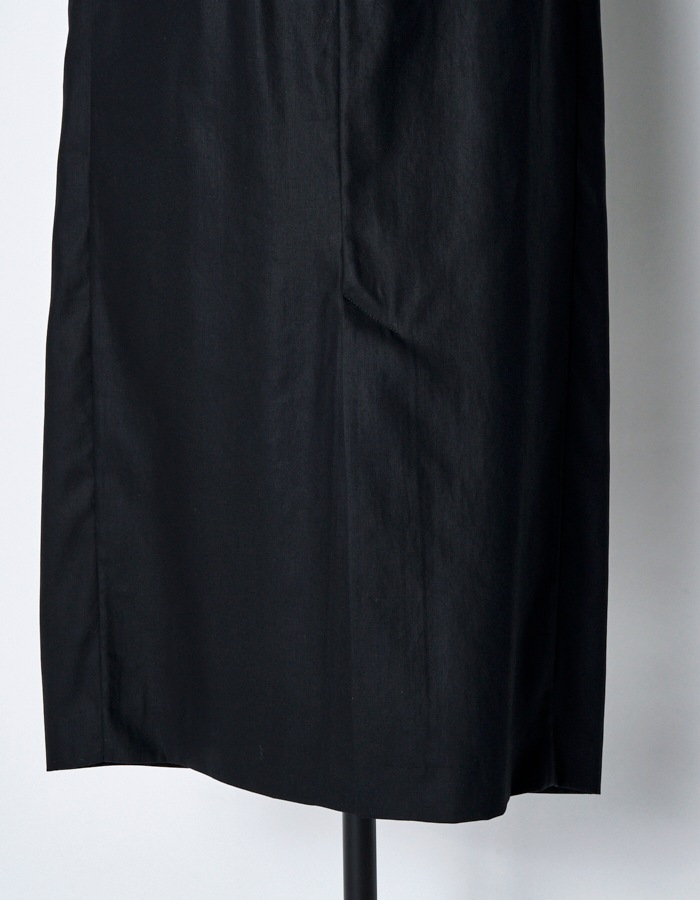 Tuck Gathered Skirt / black
