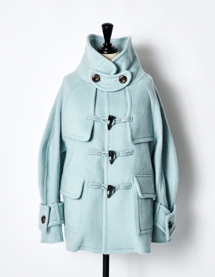 Shaggy River Short Duffle Coat / mint