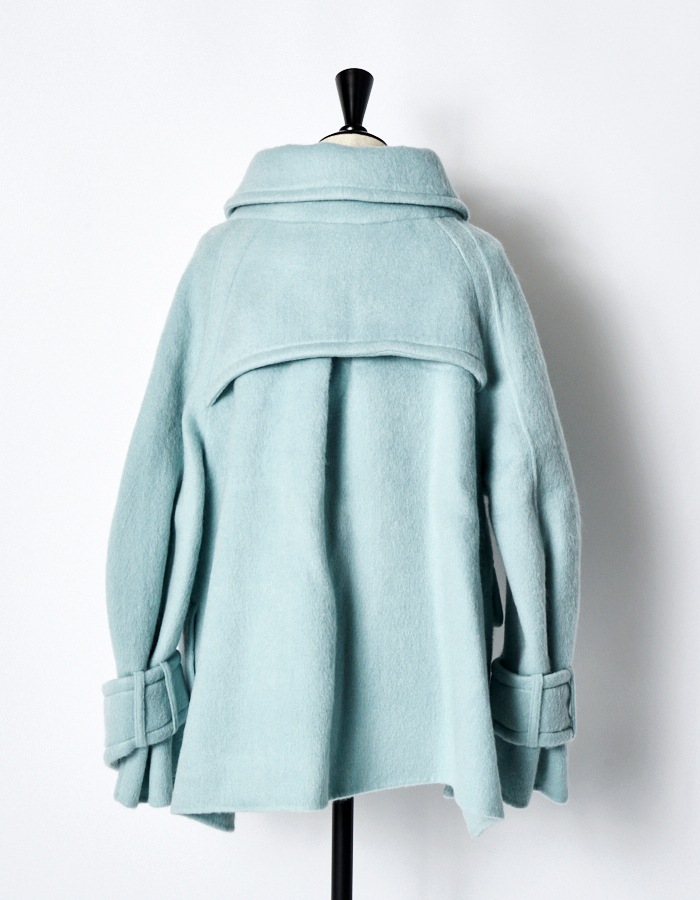 Shaggy River Short Duffle Coat / mint