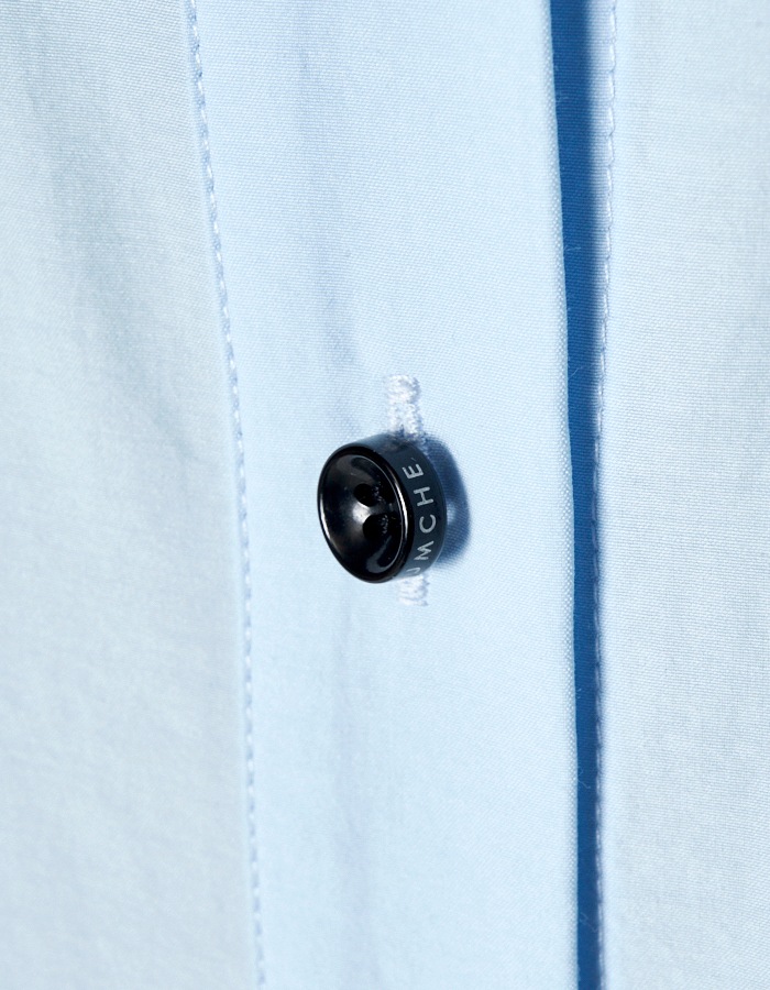 Stitch Balloon Dress / sax