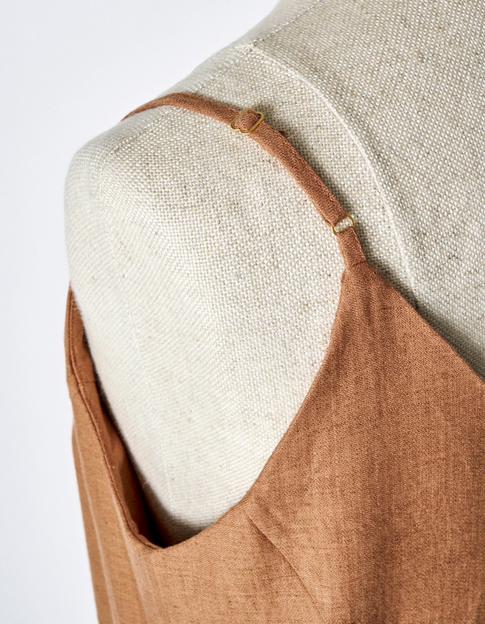 Asymmetry Camisole Dress / terracotta