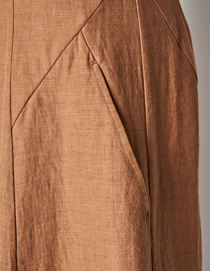 Asymmetry Camisole Dress / terracotta
