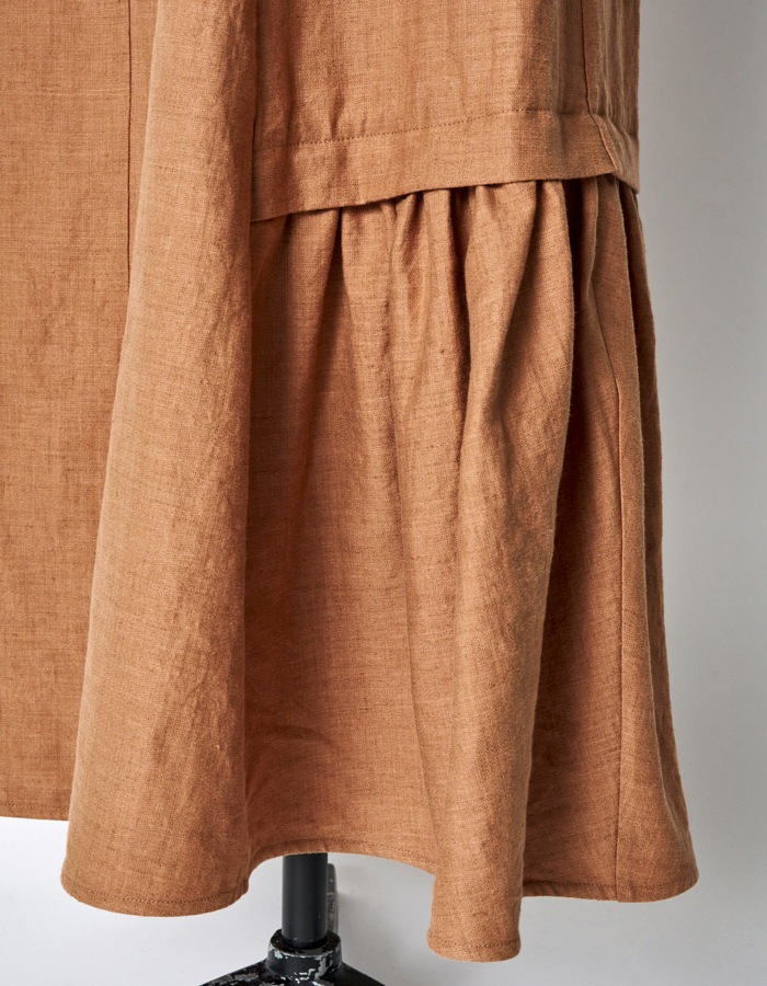 Asymmetry Camisole Dress / terracotta