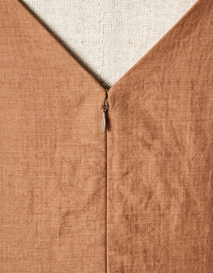 Asymmetry Camisole Dress / terracotta