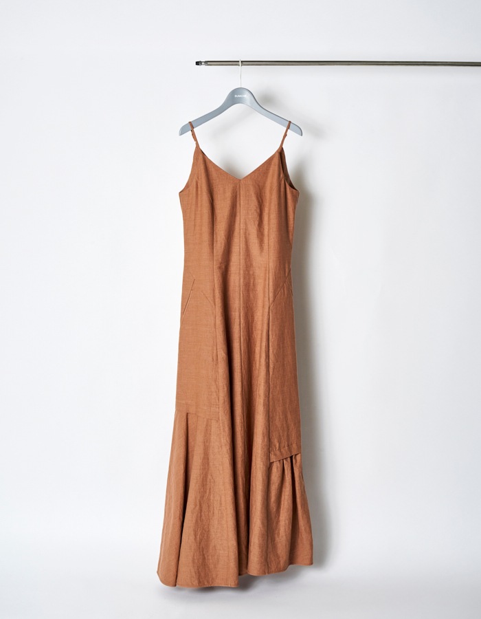 Asymmetry Camisole Dress / terracotta