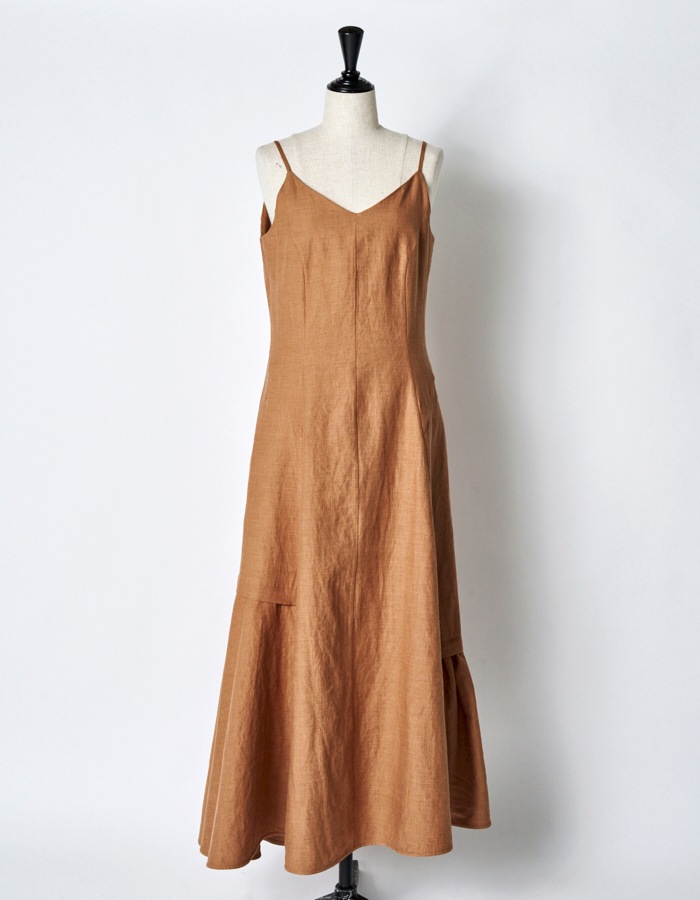 Asymmetry Camisole Dress / terracotta