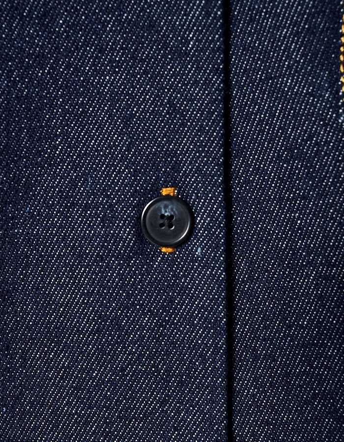 Denim Dot Mirror Shirt Jacket / indigo
