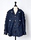 Denim Dot Mirror Shirt Jacket / indigo