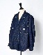 Denim Dot Mirror Shirt Jacket / indigo