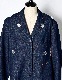 Denim Dot Mirror Shirt Jacket / indigo