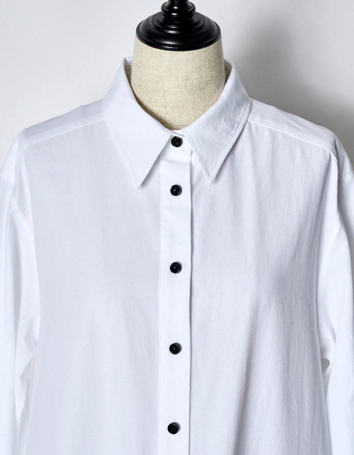 Stitch Balloon Dress / white