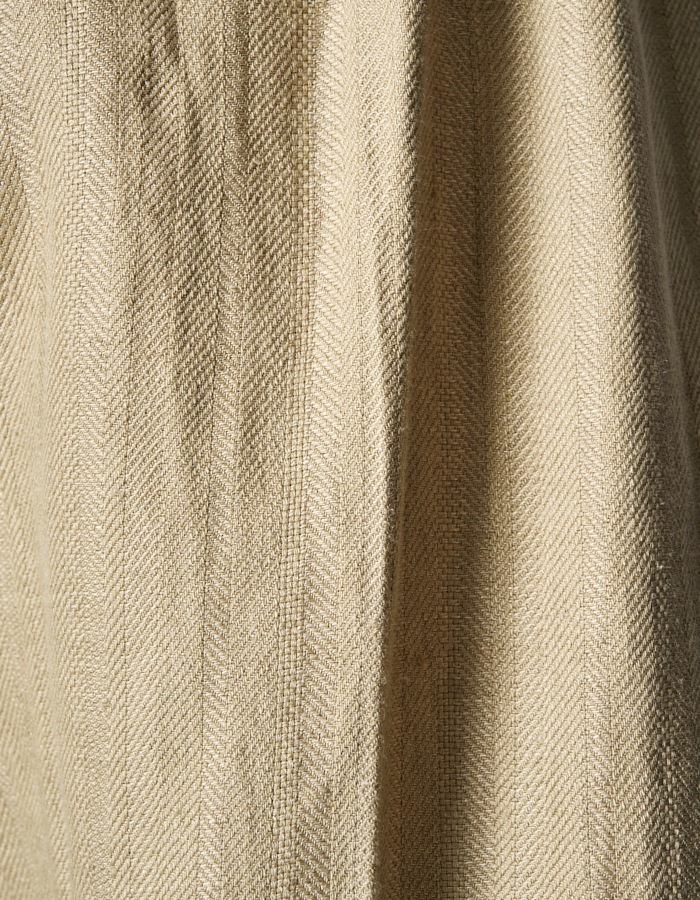 Gathered Tuck Wide Trousers / beige