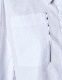 Cotton Moon Ruffle Shirt / white