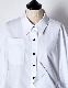 Cotton Moon Ruffle Shirt / white