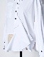 Cotton Moon Ruffle Shirt / white