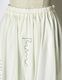 Stitch Balloon Skirt / white