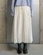 Stitch Balloon Skirt / white