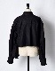 Cotton Moon Ruffle Shirt / black